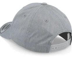 Kids L Letter 3d Heather Grey Adjustable - Kiddo Cap
