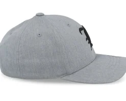 Kids L Letter 3d Heather Grey Adjustable - Kiddo Cap