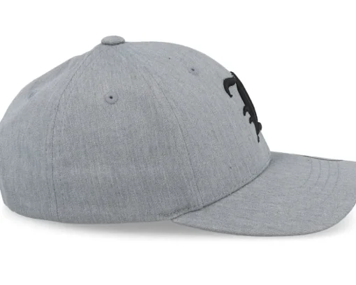 Kids L Letter 3d Heather Grey Adjustable - Kiddo Cap