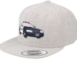 Kids La Police Car Heather Grey Snapback - Kiddo Cap