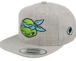 Kids Leonardo Face Grey Snapback - TMNT
