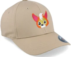 Kids Litte Fox Head Khaki Flexfit - Kiddo Cap