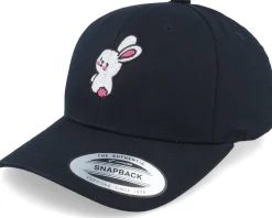 Kids Little Cute Bunny Black Adjustable - Kiddo Cap