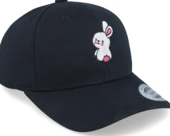 Kids Little Cute Bunny Black Adjustable - Kiddo Cap