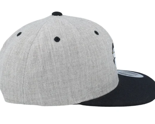Kids Little Penguin Grey/Black Snapback - Kiddo Cap
