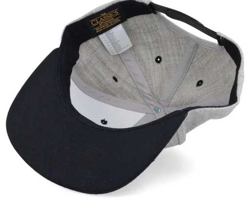 Kids Little Penguin Grey/Black Snapback - Kiddo Cap