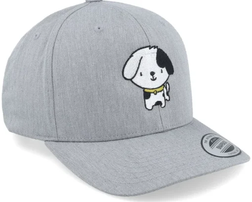 Kids Little Puppy Dog Grey Adjustable - Kiddo Cap