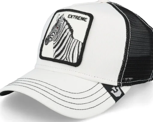 Kids Little Stripe White/Black Trucker - Goorin Bros.