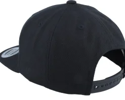 Kids Little Yellow Dinosaur Toddler Black Snapback - Kiddo Cap