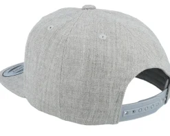 Kids Little Yellow Dinosaur Grey Snapback - Kiddo Cap