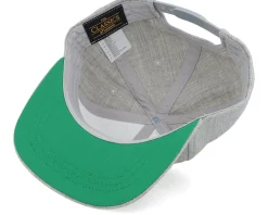 Kids Little Yellow Dinosaur Grey Snapback - Kiddo Cap