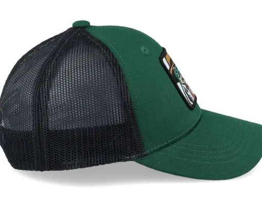 Kids Lizard With Hat Patch Dark Forest/Black - Kiddo Cap