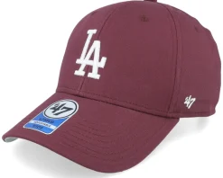 Kids Los Angeles Dodgers Raised Basic Mvp Dark Maroon Adjustable - 47 Brand