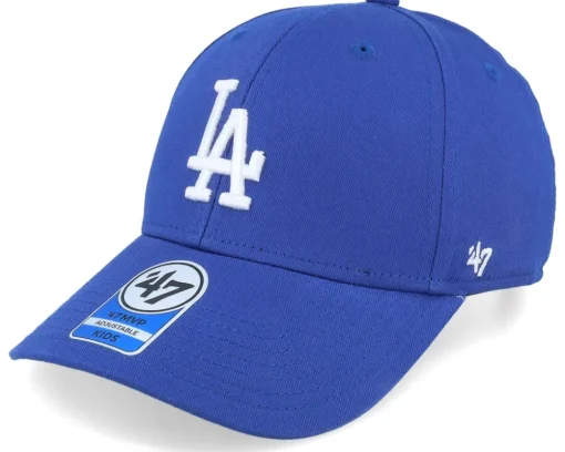 Kids Los Angeles Dodgers Raised Basic Mvp Royal Adjustable - 47 Brand