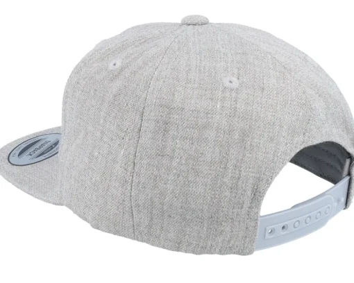 Kids Lovisa Engraved Patch Heather Grey Snapback - Kiddo Cap