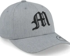 Kids M Letter 3d Heather Grey Adjustable - Kiddo Cap