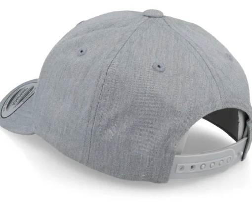 Kids M Letter 3d Heather Grey Adjustable - Kiddo Cap