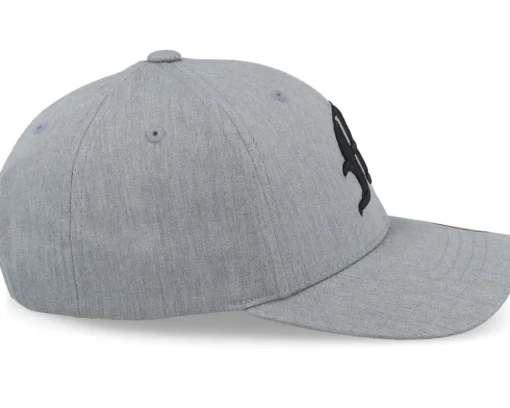 Kids M Letter 3d Heather Grey Adjustable - Kiddo Cap
