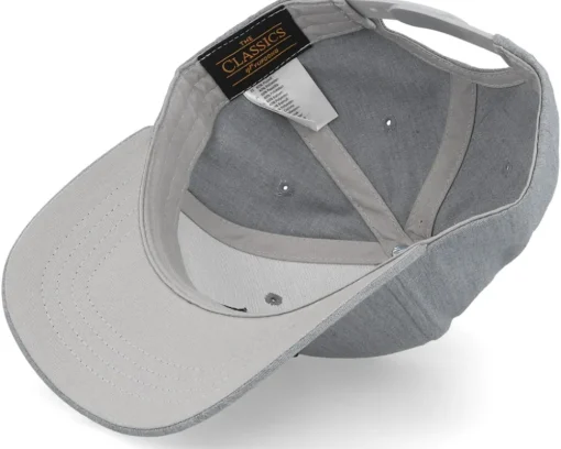 Kids M Letter 3d Heather Grey Adjustable - Kiddo Cap