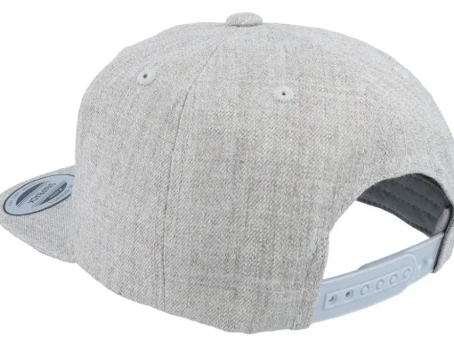 Kids Maja Engraved Patch Heather Grey Snapback - Kiddo Cap