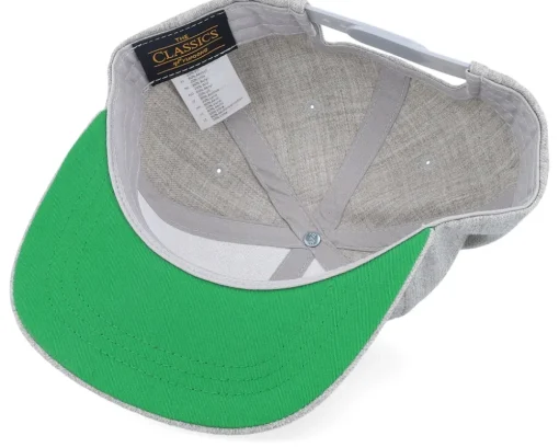 Kids Maja Engraved Patch Heather Grey Snapback - Kiddo Cap