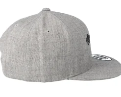 Kids Mandala T-Rex Grey Snapback - Kiddo Cap