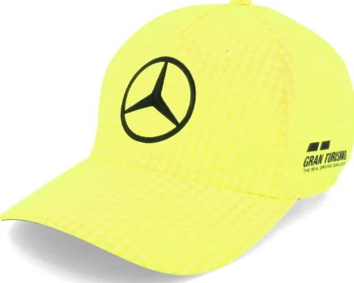 Kids Mercedes AMG F1 23 Hamilton Neon Yellow Adjustable - Formula One