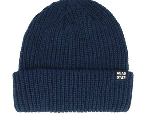 Kids Minimal Beanie True Indigo Cuff - Headster