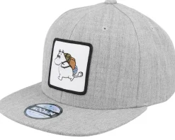 Kids Moomin Backpacker Heather Grey Snapback - Moomin