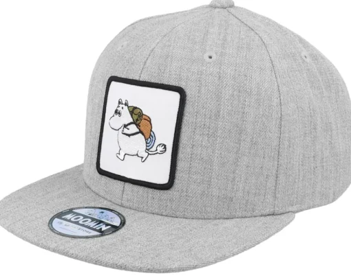 Kids Moomin Backpacker Heather Grey Snapback - Moomin