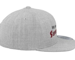 Kids My Parents Are Superheroes Grey Snapback - Kiddo Cap