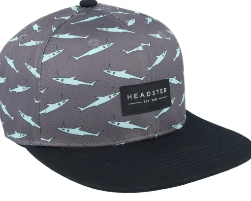Kids Narwhal Deep Charcoal Snapback - Headster