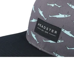Kids Narwhal Deep Charcoal Snapback - Headster