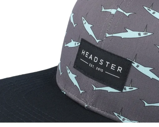 Kids Narwhal Deep Charcoal Snapback - Headster