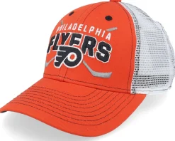 Kids New Jersey Devils Lockup Meshback Black/White Trucker - Outerstuff