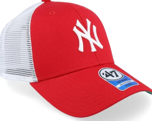 Kids New York Yankees Branson Mvp Red/White Trucker - 47 Brand