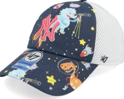 Kids New York Yankees MLB Dino 47 Clean Up Navy Trucker - 47 Brand
