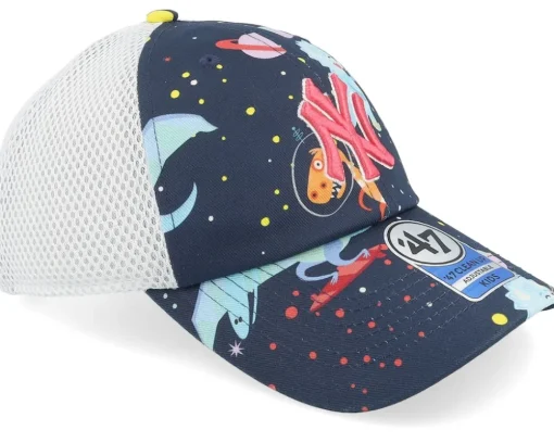 Kids New York Yankees MLB Dino 47 Clean Up Navy Trucker - 47 Brand