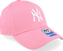 Kids New York Yankees Raised Basic Mvp Rose/White Adjustable - 47 Brand