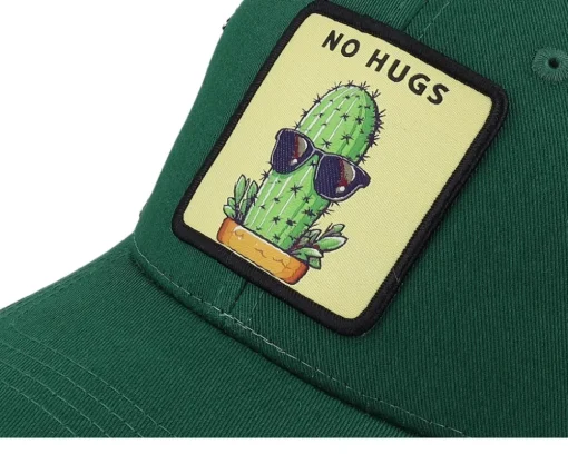 Kids No Hugs Cactus Dark Forest/Black Trucker - Kiddo Cap