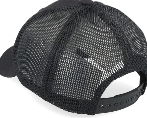 Kids Old Tractor Big Patch Black Trucker - Kiddo Cap