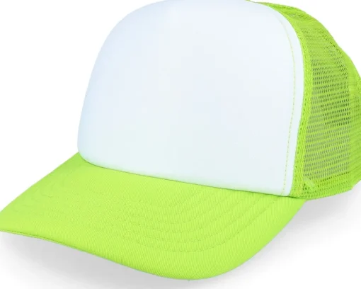 Kids Orange/White Vintage Foam Trucker - Beechfield