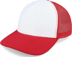 Kids Orange/White Vintage Foam Trucker - Beechfield