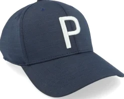 Kids P Cap Navy Blazer/Ash Gray Adjustable - Puma