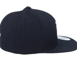 Kids P Letter 3D Black Snapback - Kiddo Cap