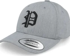 Kids P Letter 3d Heather Grey Adjustable - Kiddo Cap