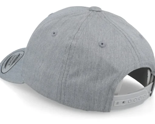 Kids P Letter 3d Heather Grey Adjustable - Kiddo Cap
