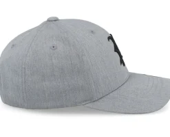 Kids P Letter 3d Heather Grey Adjustable - Kiddo Cap