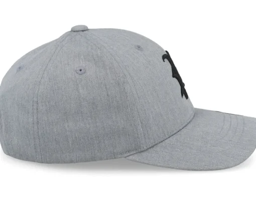 Kids P Letter 3d Heather Grey Adjustable - Kiddo Cap