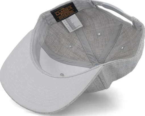 Kids Panda Chenille Patch Heather Grey Snapback - Kiddo Cap